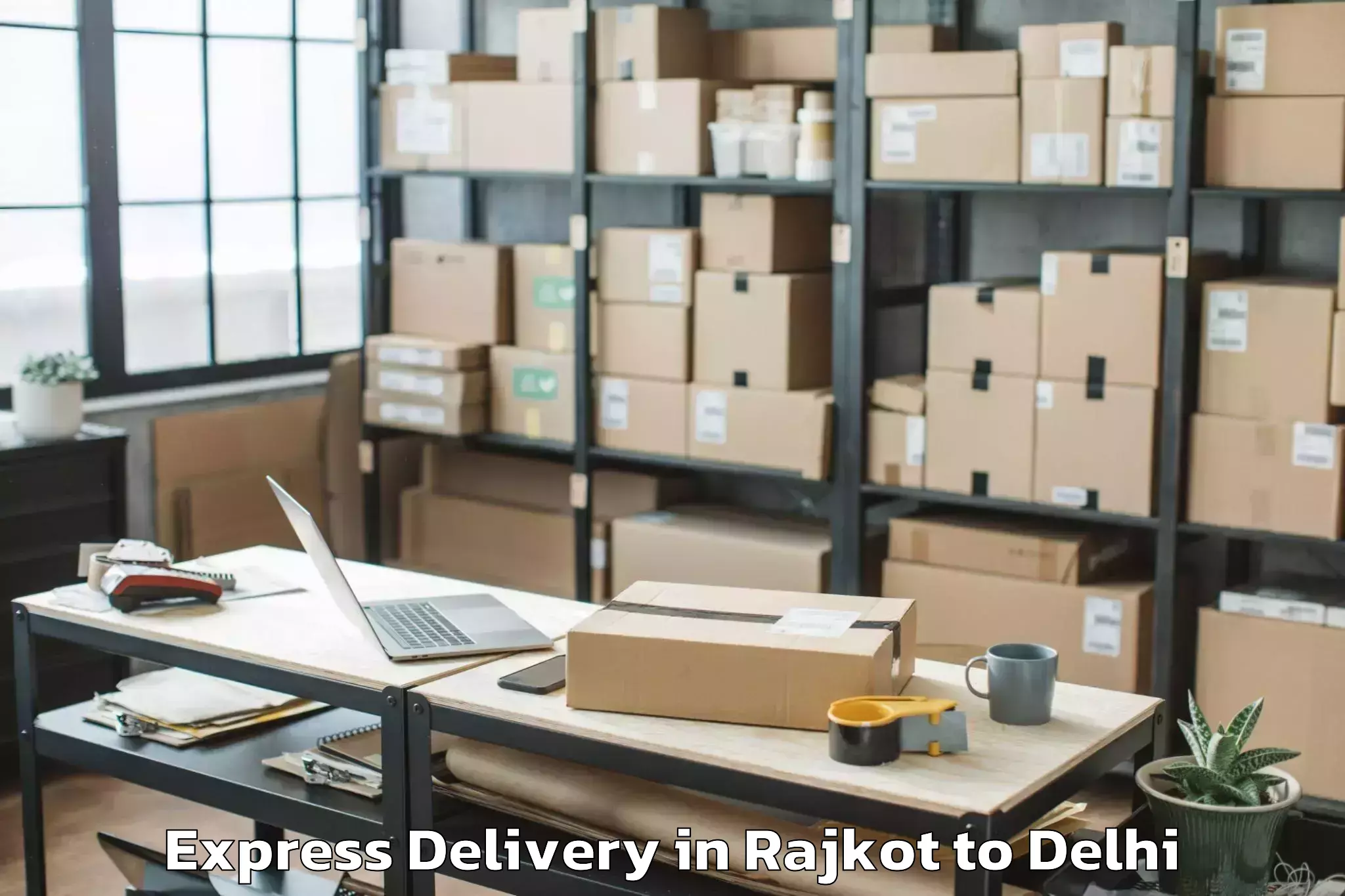 Hassle-Free Rajkot to Badarpur Express Delivery